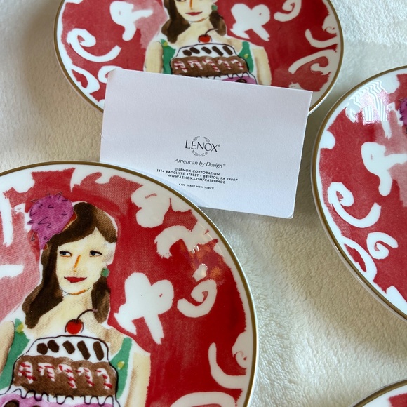 Kate Spade Illustrated Just Desserts Tidbit Plates by Lenox - Picture 5 of 5